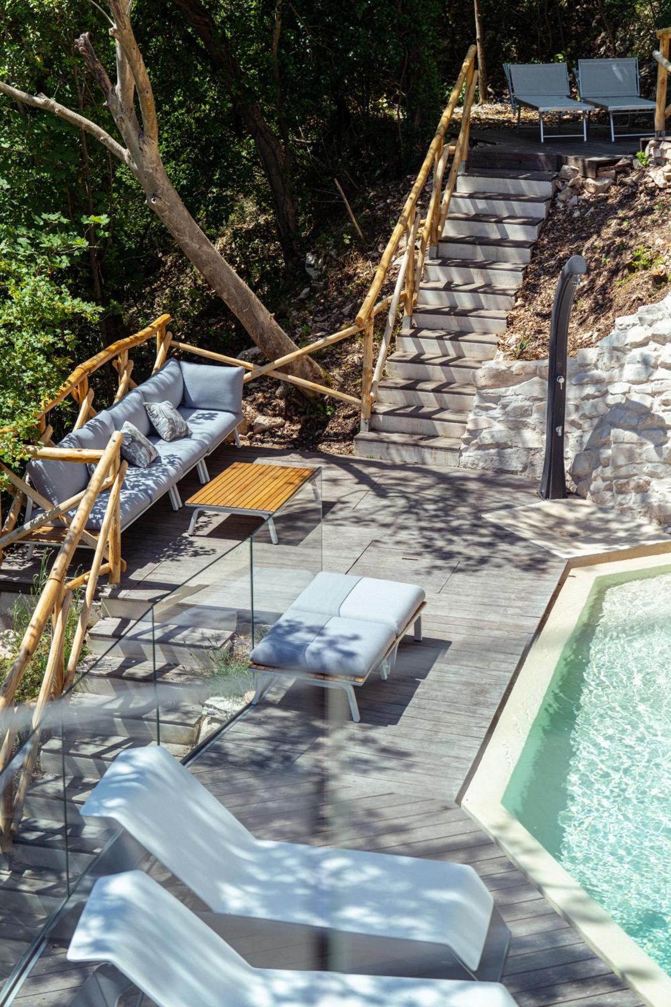 La Forestale Luxury Ecolodge Piano Terra- Appt 阿夸拉尼亚 外观 照片